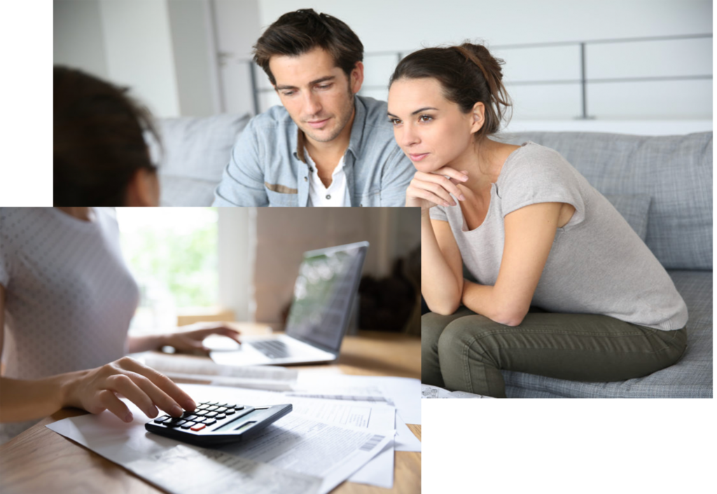 Man and woman having a financial meeting
